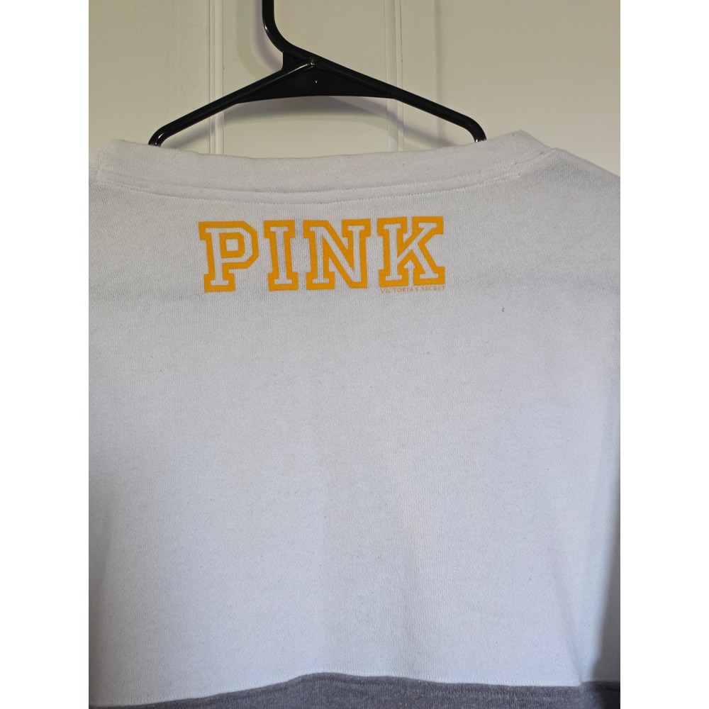 PINK Victoria's Secret Green Bay Packers Sequin Sweatshirt Grey Green XS RARE - Picture 5 of 9